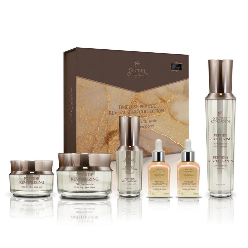 Secret Collagen timeless peptide revitalizing skin care set